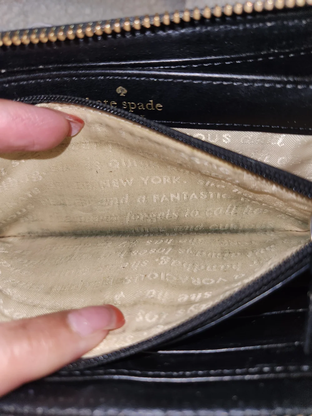 Kate Spade Fairmont Women's Wallet With Storybook Lining With Dust Bag